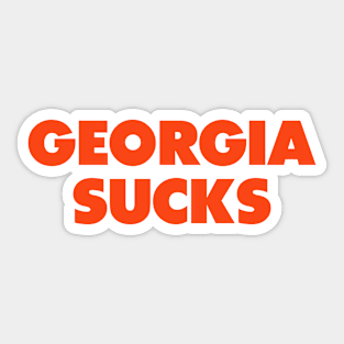 Georgia sucks- Florida college gameday rivalry Sticker